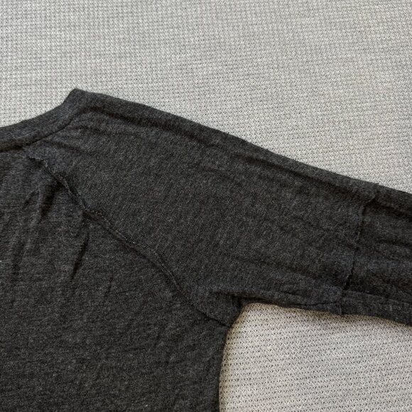 Mornings + Mimosas Graphic Long Sleeve Top Well Worn Los Angeles Dark Gray Sz XS - Picture 6 of 11